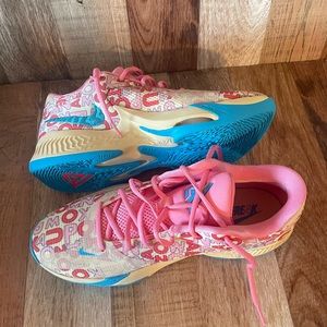 Nike Zoom Freak 4 Letter Bros Men's Basketball Shoes Pale Vanilla FB9503-200